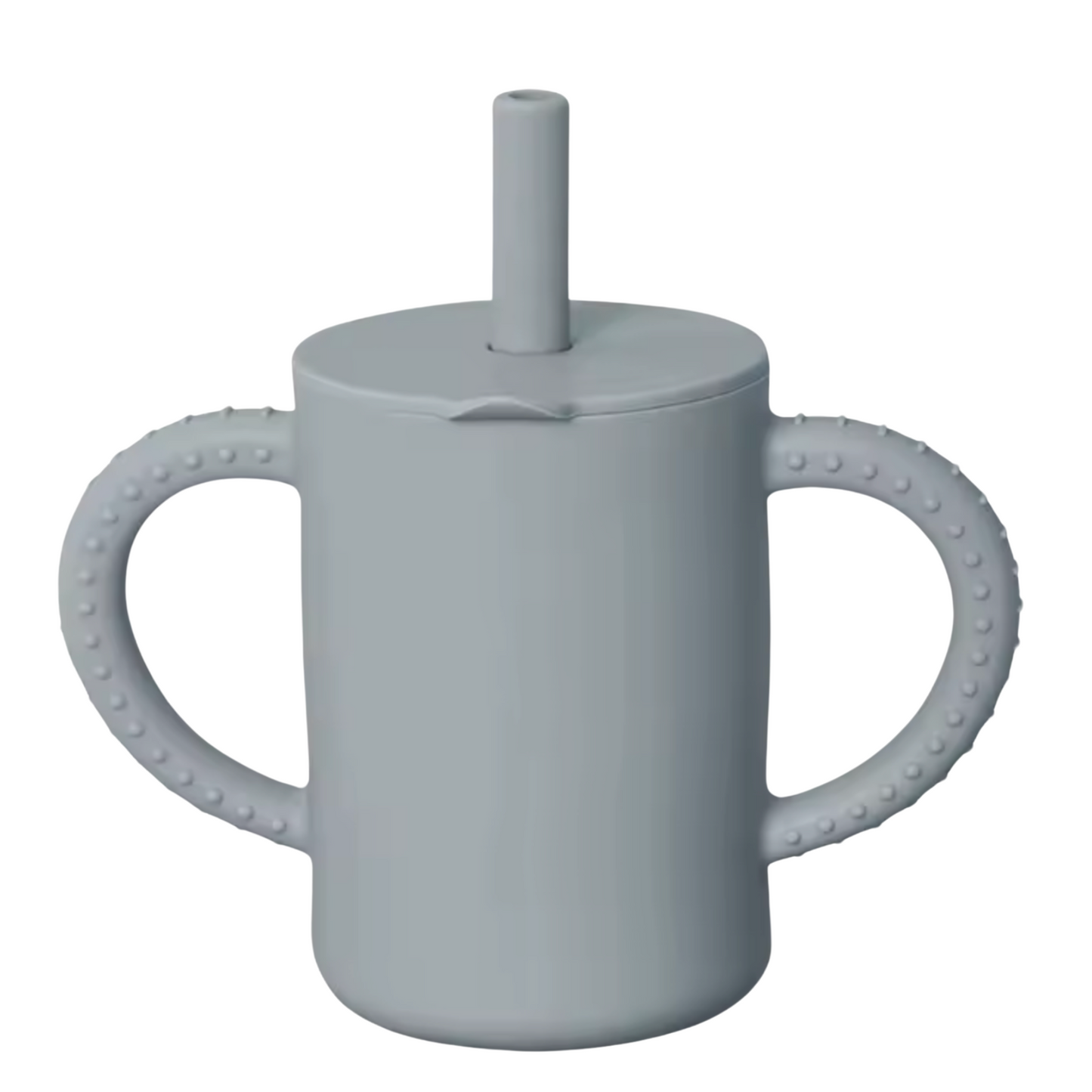Silicone Straw Cup w/ Textured Handle
