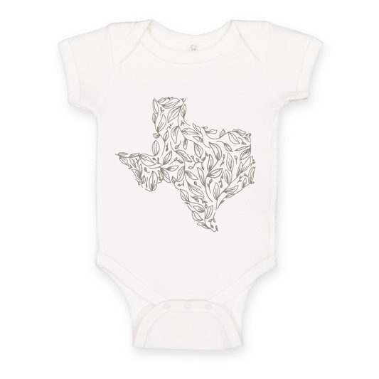 "Floral Texas" Onesie