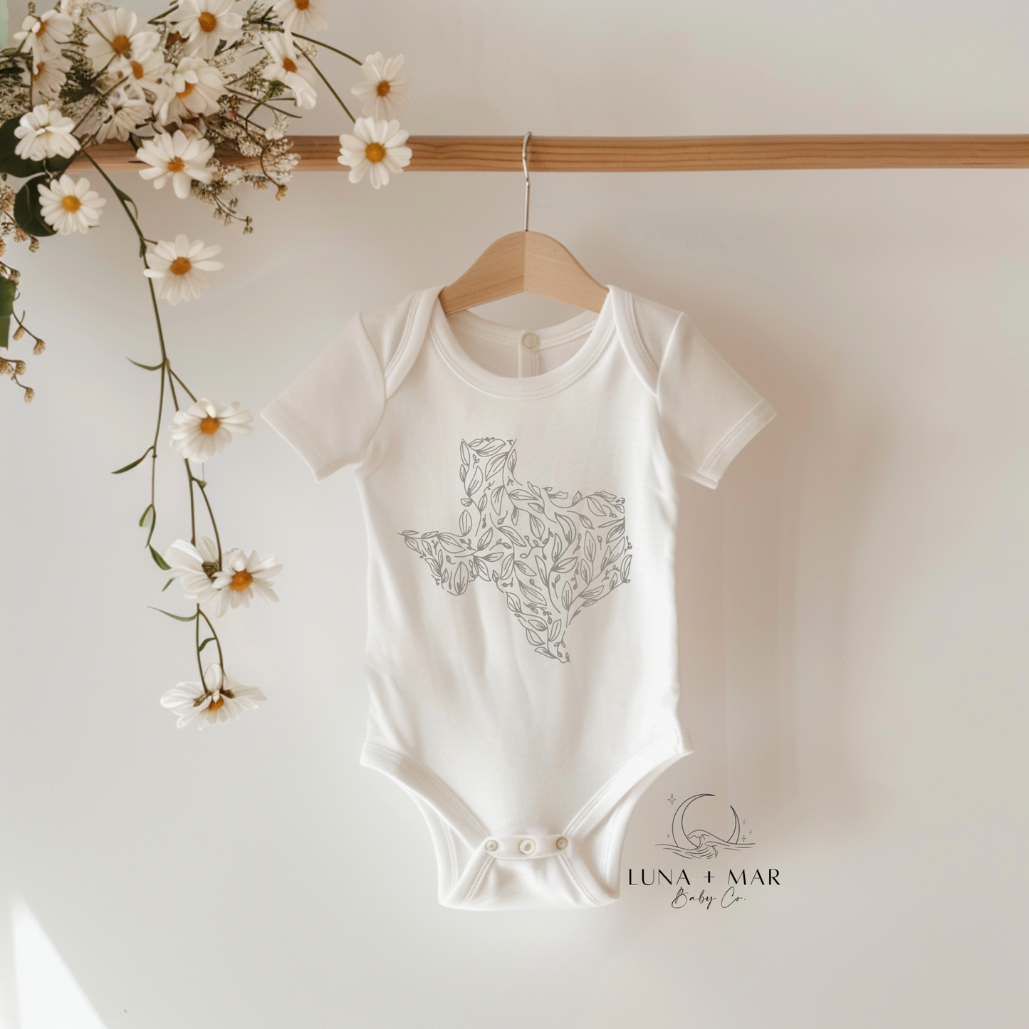 "Floral Texas" Onesie