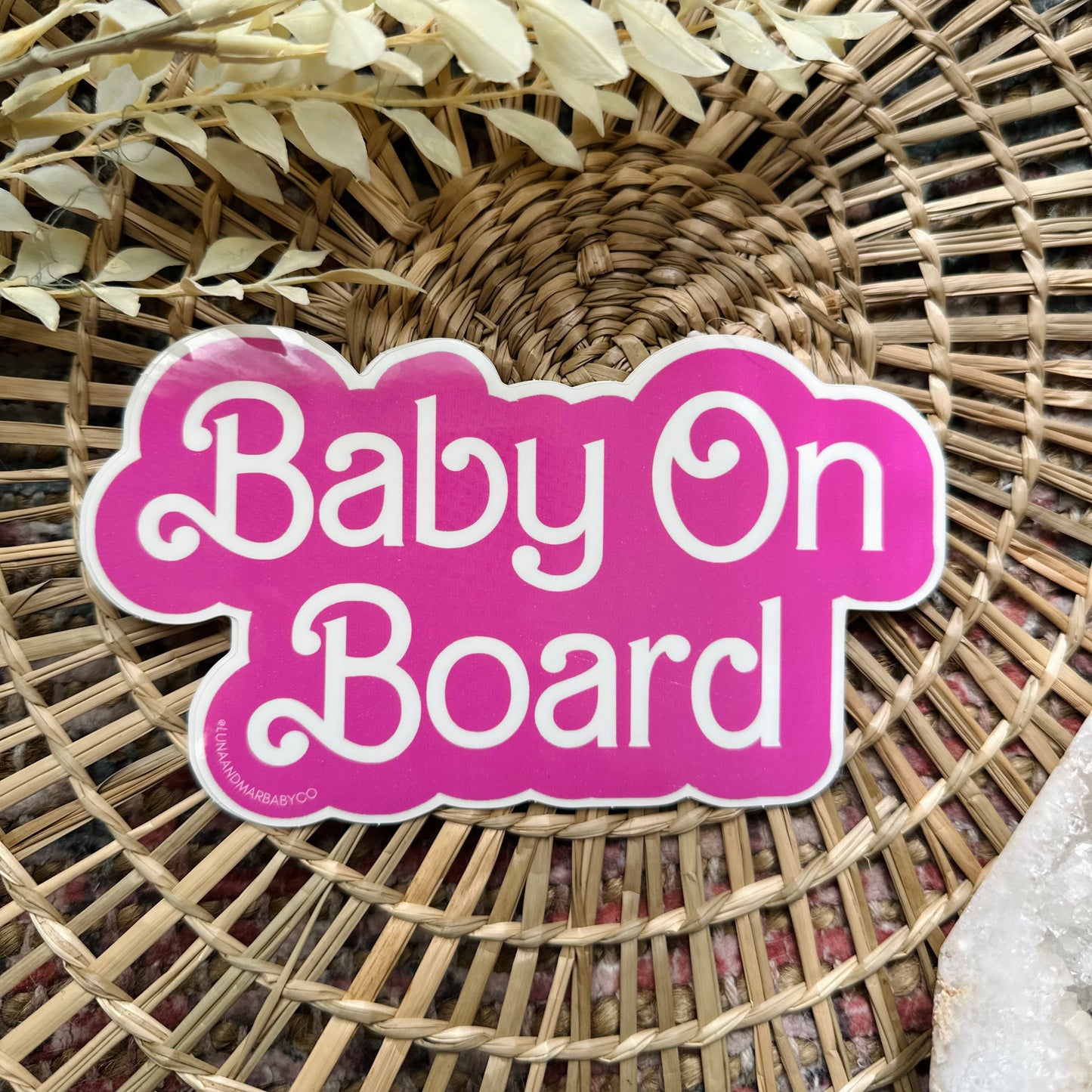 Baby On Board Sticker