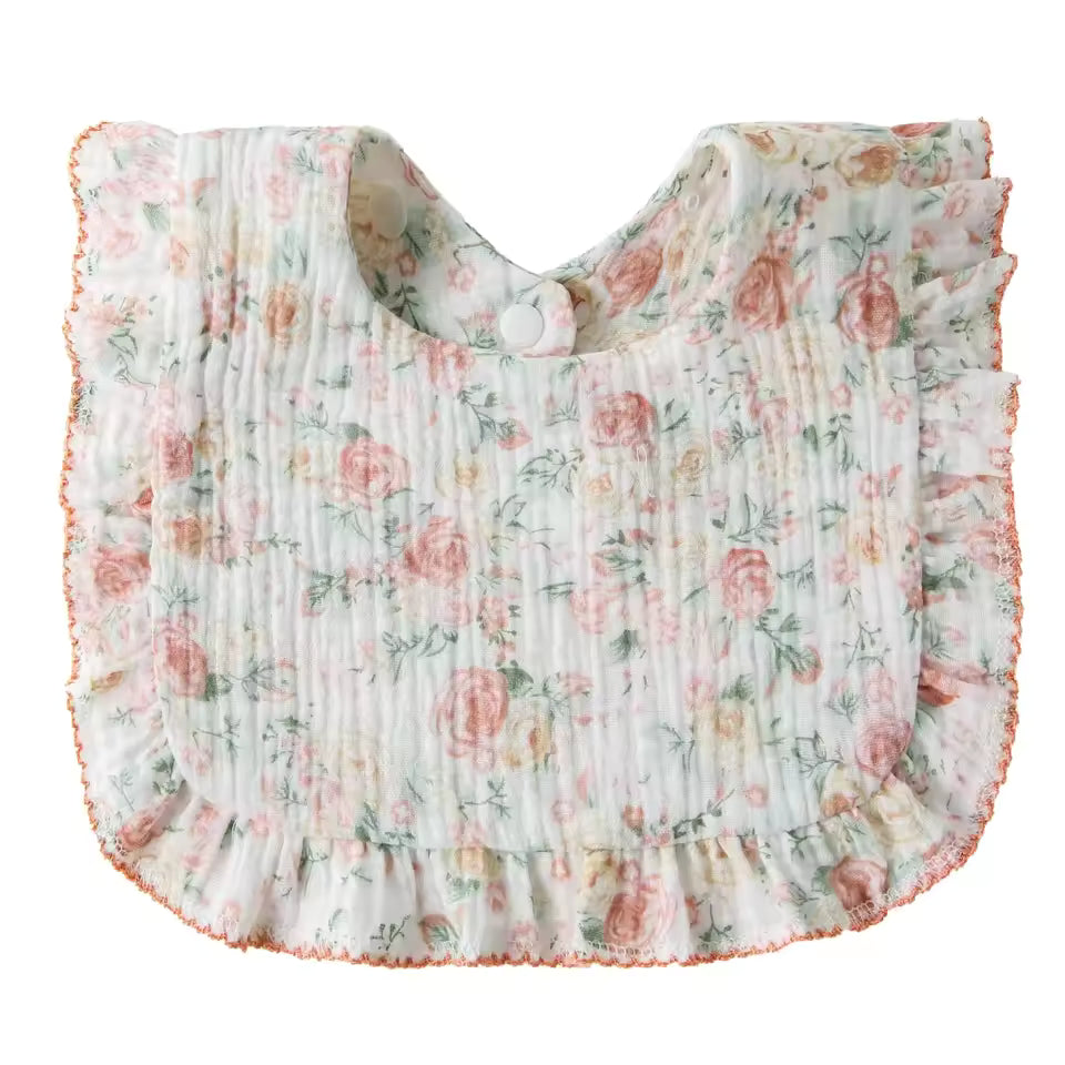 Oversized Printed Ruffle Bib