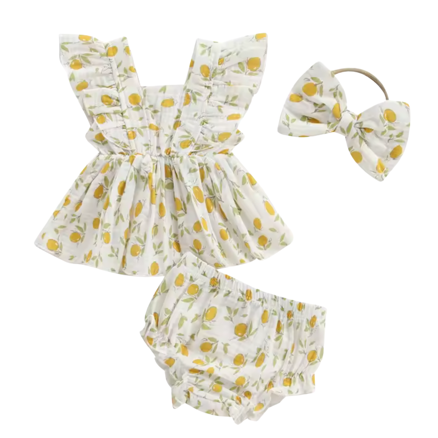 Lemon Print 3Pc Set