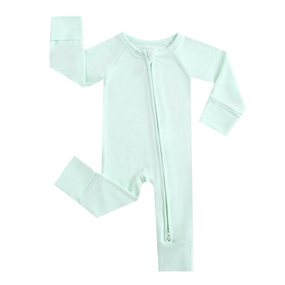 Meadow Zippered Romper Unisex Preemie Bamboo Sleeper