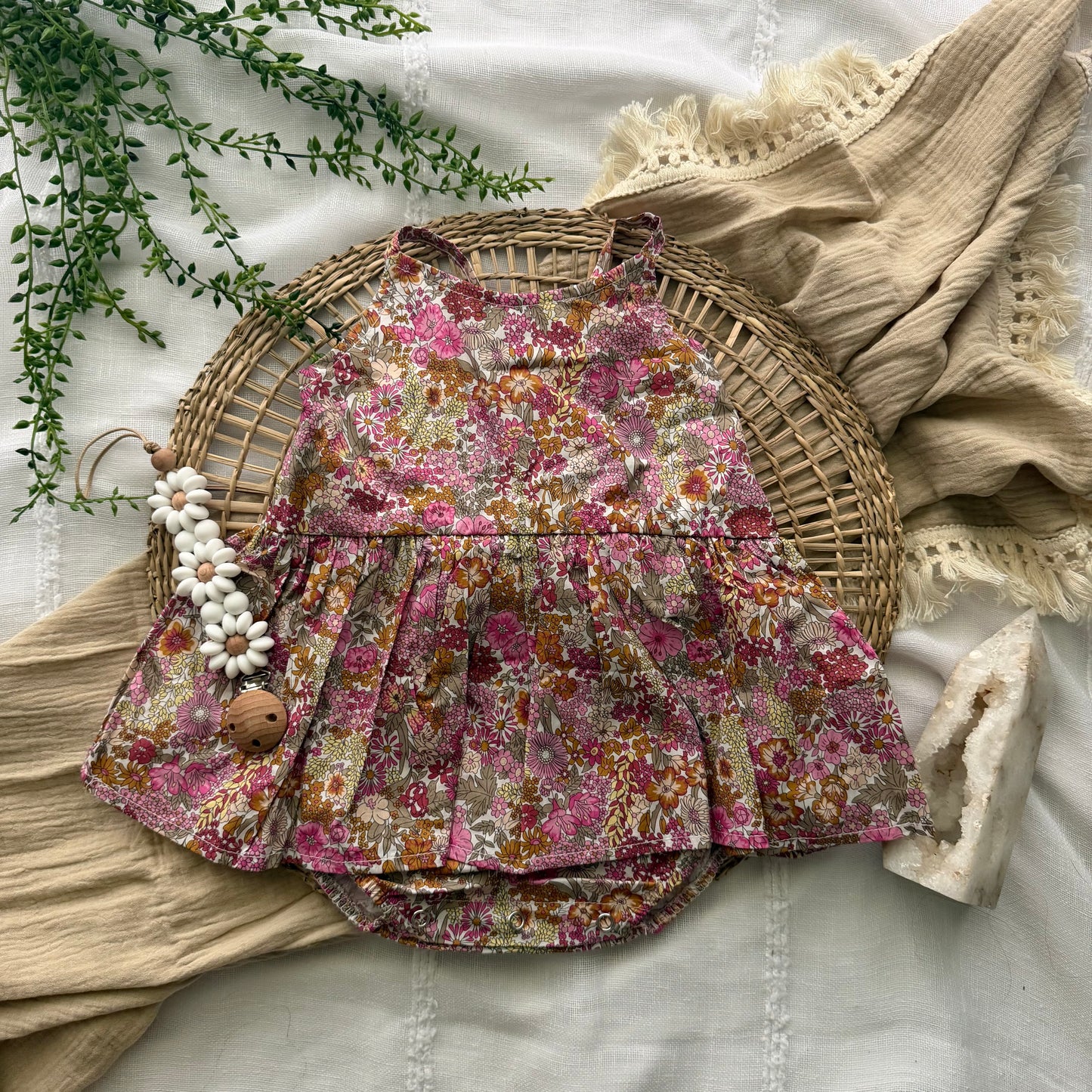 Elaine Cross Back Romper
