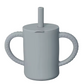 Silicone Straw Cup w/ Textured Handle