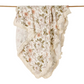 Floral Print Fringe Blanket