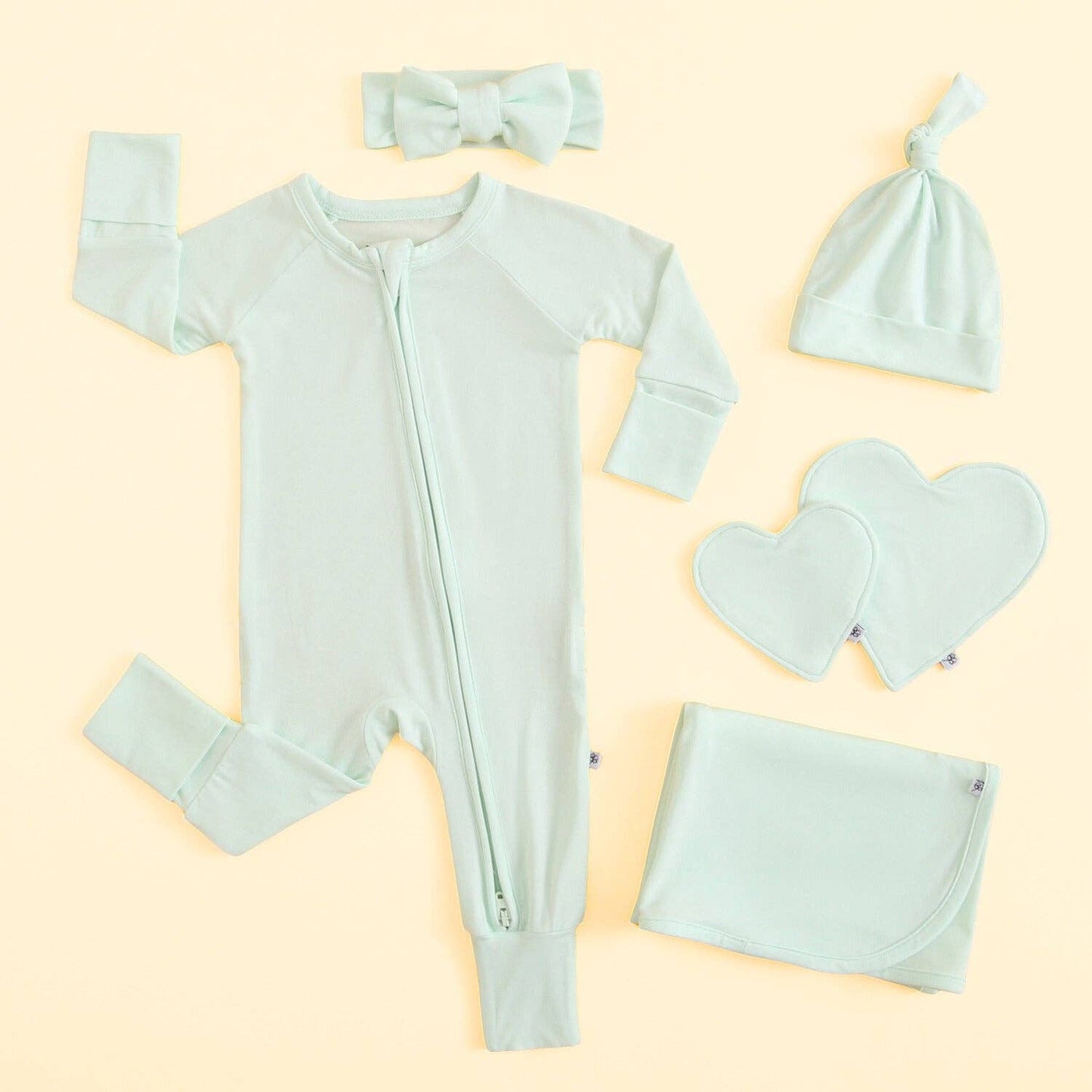 Meadow Zippered Romper Unisex Preemie Bamboo Sleeper