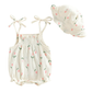 Tulip Print Bubble Romper