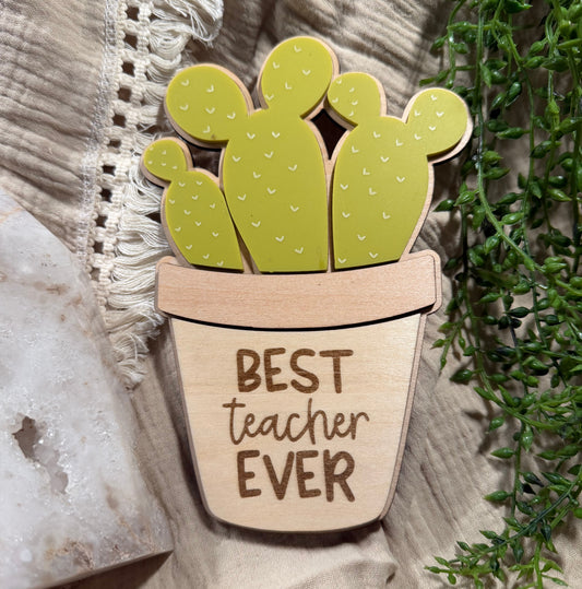 Cactus Teacher Appreciation Gift Card Holder
