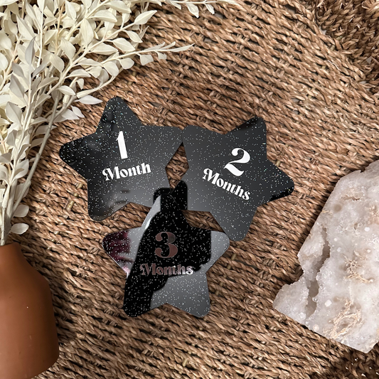 Metallic Star Milestone Card Set