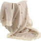Celestial Print Fringe Blanket