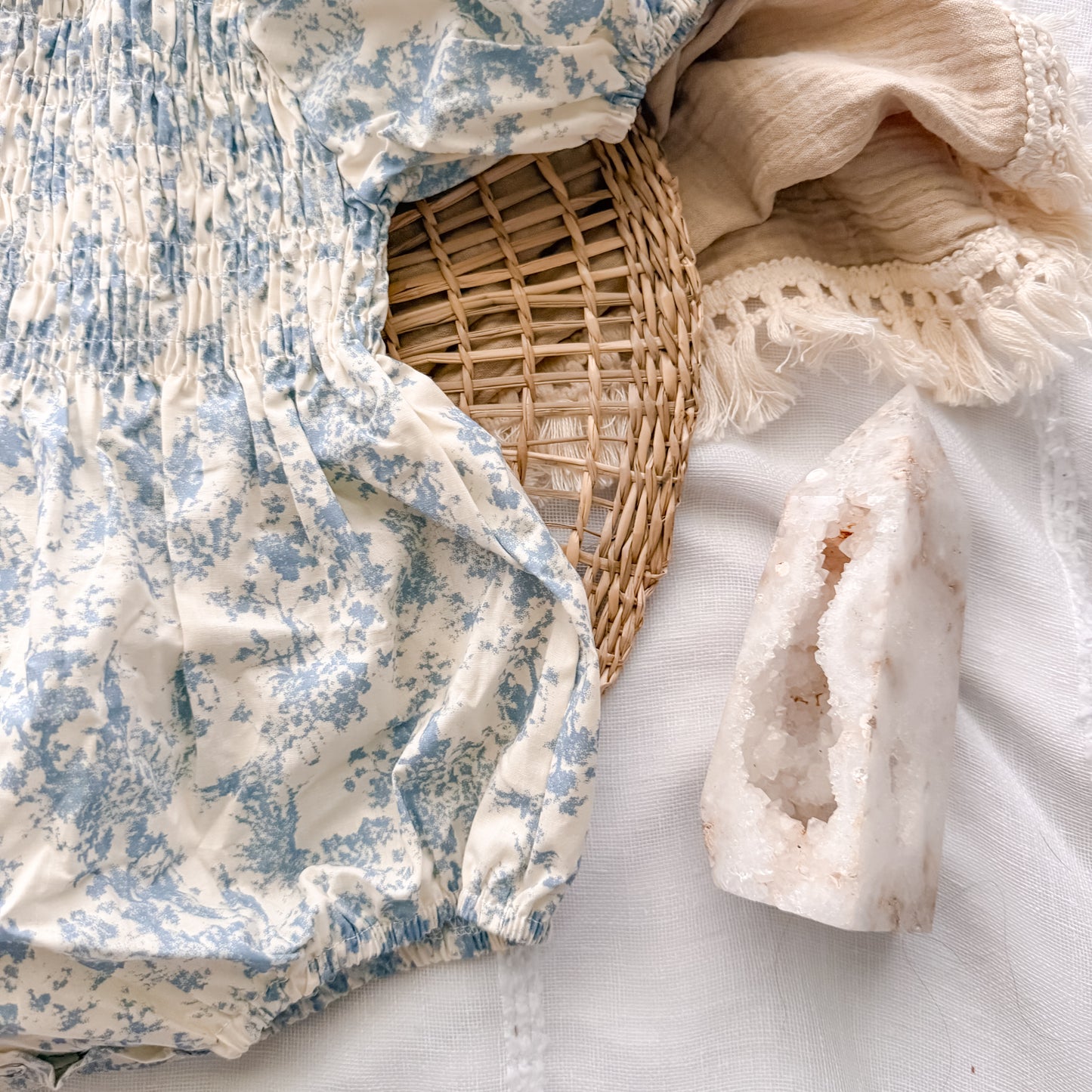 Floral Toile Bubble Romper