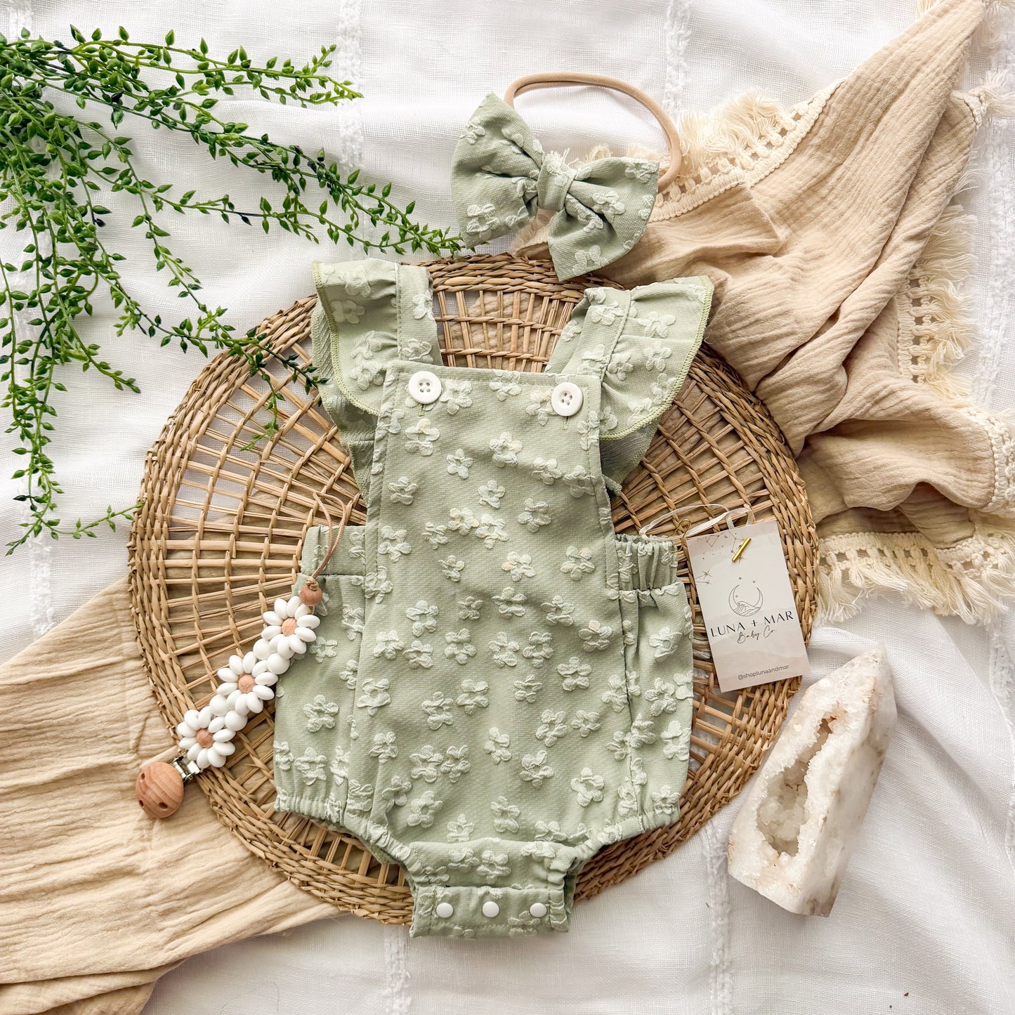Daisy Print Romper