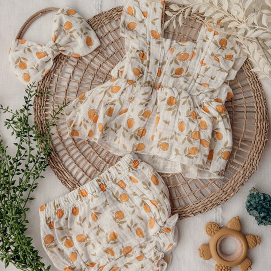 Lemon Print 3Pc Set