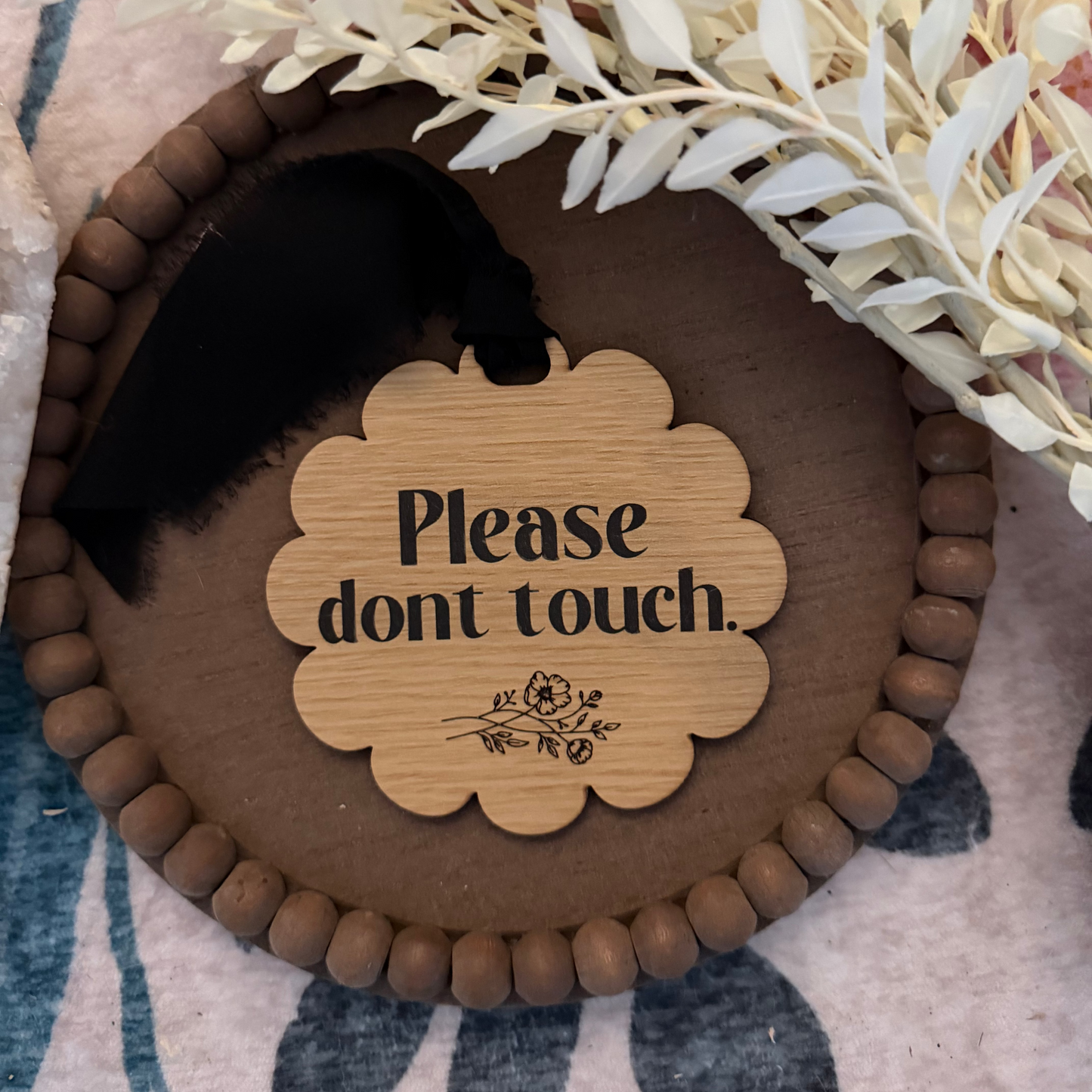 Scalloped Stroller Tag