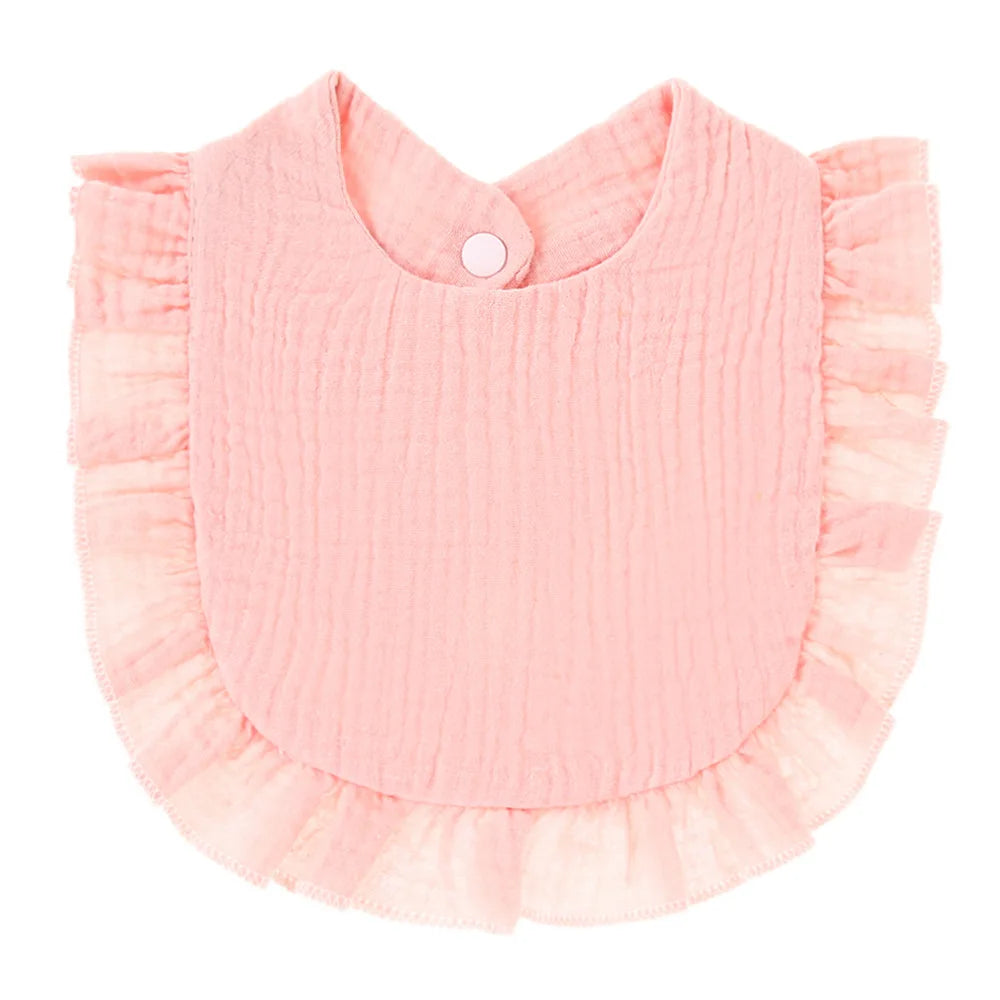 Solid Ruffle Trimmed Bib