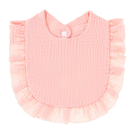 Solid Ruffle Trimmed Bib