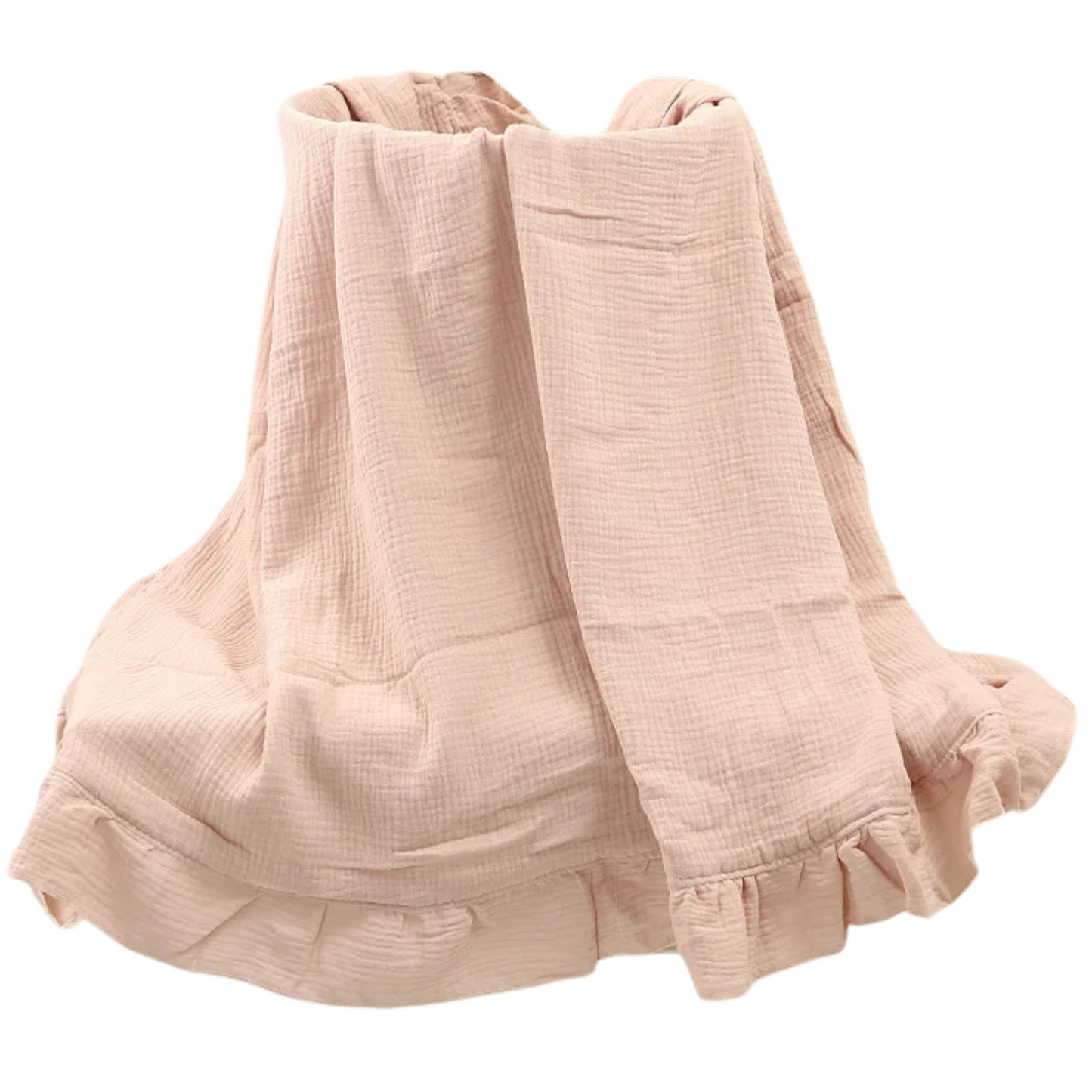 Solid Ruffle Blanket
