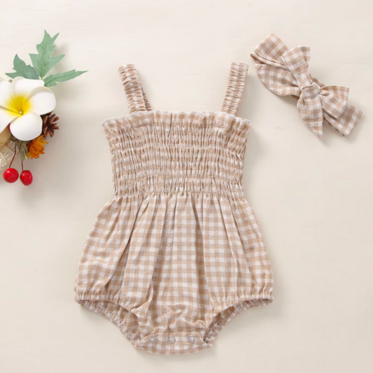 Dorothy Gingham Romper